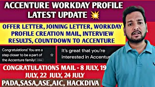 Accenture Breaking Update 🔥  Workday Mail Update  Congratulations Mail  Onboarding Update Survey [upl. by Linehan]