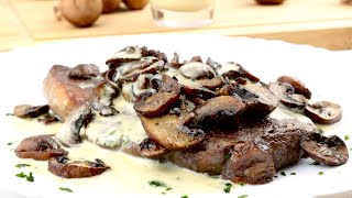 Entrecôte mit Champignons und Kräuter Senf Mayonnaise [upl. by Cameron]