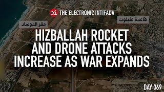 Hizballah rocket and drone attacks increase as war expands with Jon Elmer [upl. by Perkin175]