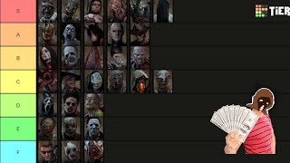 My DBD killer tier list [upl. by Corinne]