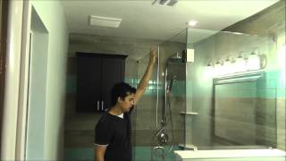 L shape shower glass door [upl. by Hindu]