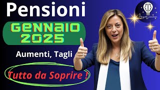 👍Pensioni Le Sorprese di Gennaio 2025 – Aumenti Tagli e Scadenze da Scoprire😊👌 [upl. by Lledo498]