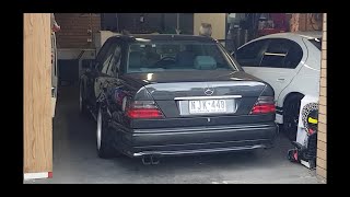 W124 AMG 30 m103 swap hard revs [upl. by Lolande]