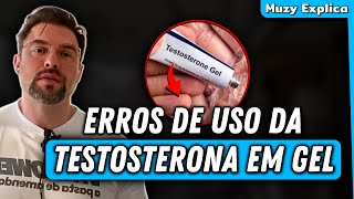 ERROS QUE AFETAM A EFICÁCIA DA TESTOSTERONA EM GEL  Muzy Explica [upl. by Acihsay]