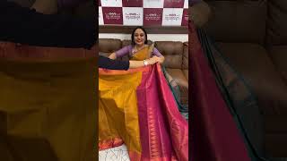 Semi brocade sarees collections  1200 for booking visits [upl. by Latimore]