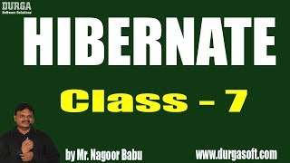 HIBERNATE Online Training  Class  7  by Nagoor Babu On 30112018 [upl. by Theressa]