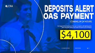 DEPOSIT ALERT 4100 OAS Payment Coming in 24 Hours For low Income Canada Seniors [upl. by Aglo399]