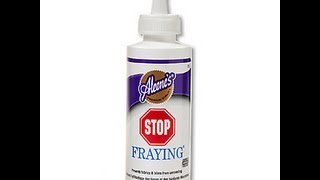 Aleenes Stop Fraying Fabric Glue  Weft Sealant [upl. by Nauq208]