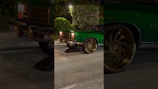 Candy Green Chevy Monte Carlo on Gold 28’s Skatin [upl. by Norword]