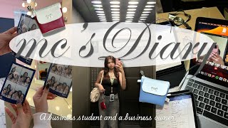 mcs Diary quotA business student and a business ownerquot👩‍💼🎒  EOE Photoshoots  Reviewing  Grocery [upl. by Kaehpos223]