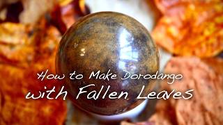 How to make Dorodango with Fallen LeavesShiny mud ball [upl. by Polly78]