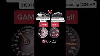 Nissan R35 GTR 2150 HP vs VW Golf 2 MK2 1226 HP acceleration [upl. by Egres]