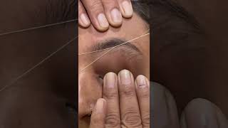 Eyebrow threading eyebrow shape eyebrow threading tutorial [upl. by Eitten157]