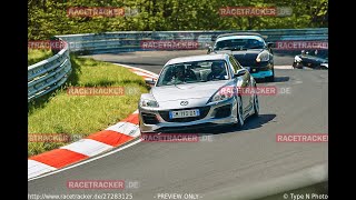 RX8 R3 vs EG K20 vs Formentor 5cyl on Nürburgring [upl. by Nelg]