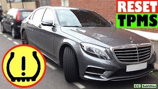 How to reset TPMS on Mercedes SClass 2016 [upl. by Docile]