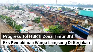 pengerjaan pondasi proyek TOL HBR II jis sudah semakin ke arah timur jakarta international stadium [upl. by Redfield896]