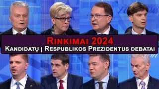 Rinkimai 2024 Kandidatų į Respublikos Prezidentus debatai  Karalius Reaguoja [upl. by Ainet]