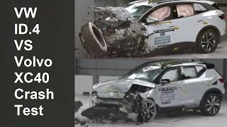 2022 Volkswagen ID 4 VS 2022 Volvo XC40 Recharge  CRASH TEST [upl. by Notnyw]