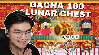 GACHA 100 LUNAR CHEST Teori Spark Baru Hoki  Growtopia Gacha 2024 [upl. by Ulberto]