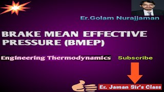 Definition of Brake Mean Effective Pressure BMEP of IC Engine [upl. by Noswal]