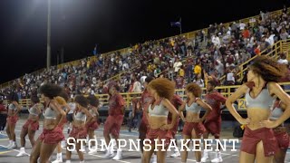 NCCU CHEERLEADERS SHOW OUT WHILE CHEERING THEIR TEAM TO VICTORY AT THE AGGIE EAGLE CLASSIC 2023 [upl. by Willie]