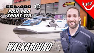 2024 SeaDoo FishPro™ Sport 170 BRP Premium Audio iDF iBR First Look Walkaround Review [upl. by Idoj]