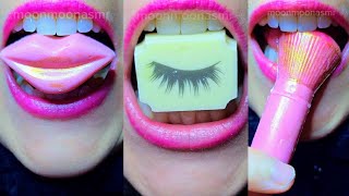 EDIBLE LIPSTICK ASMR EDIBLE EYESHADOW ASMR EDIBLE COSMETICS ASMR CHOCOLATE ASMR [upl. by Aerdnahs50]