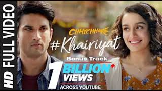 Full Song KHAIRIYAT BONUS TRACK  CHHICHHORE  Sushant Shraddha  Pritam Amitabh BArijit Singh [upl. by Aikemat]