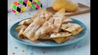 Come fare delle chiacchiere friabili e bollose ricetta con e senza bimby [upl. by Levine997]