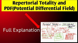 Repertorial Totality amp PDF Potential Differential Field  Repertory [upl. by Aeneus]