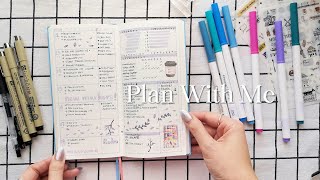 September Plan With Me ✿ Weekly Planner Setup ✿ Weeks Planner Simple Layout With Mini Time Block [upl. by Accissej]