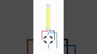 Non polarity led circuit  electroniccircuit Electronics shorts [upl. by Forland]