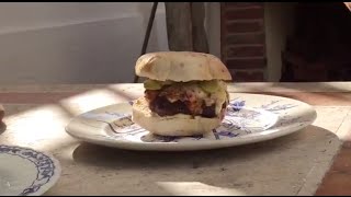 Awesome wood fired burgers [upl. by Zrike]