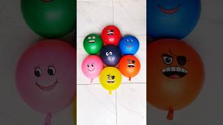 Popping 7 Emoticon Colorful Balloons Reverse Asmr Satisfying balloonpop balloonpopping [upl. by Leiba684]