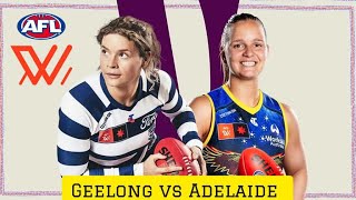 AFLW LIVE 📢GEELONG VS ADELAIDE FOOTBALLCROWS LIVESCOREBOARD [upl. by Berkly]