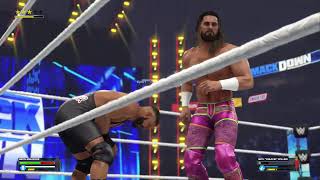 Bron Breakker call Seth Freakin Rollins on WWE 2K24 Smackdown Intercontinental championship [upl. by Fairlie574]