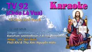 Karaoke Beat Tone Nữ Đáp Ca Thánh Vịnh 92 Chúa Là Vua  Lm Bùi Ninh [upl. by Merv]