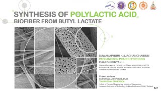 WYSII 2024 Synthesis of Polylactic Acid Biofiber from Butyl Lactate [upl. by Debbi]