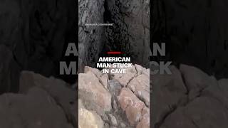 American man stuck in cave [upl. by Aerdnuahs]