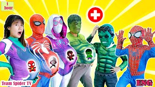 What If Many Spider man in 1 HOUSE When Spiderman And HULK Got Pregnant Funny Action Real Life [upl. by Crichton]