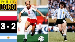 Poland 32 Argentina world cup 1974  Full highlight  1080p HD  Grzegorz Lato  Kempes [upl. by Primavera]