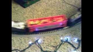 Lionel Chessie System 284 Berkshire Jr Steam Engine Pulling Christmas Train [upl. by Aylat]