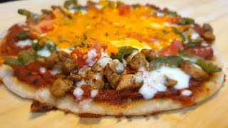 Tawa pizza  Pizza at home No Oven No YeastDelicious food and tricks [upl. by Llednik]