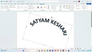 MS word 2021 WordArt Design and 3D Rotationmsword window word design 3d 3drotation [upl. by Akiam76]