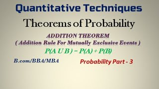 Addition Theorem of Probability Malayalam [upl. by Serilda]