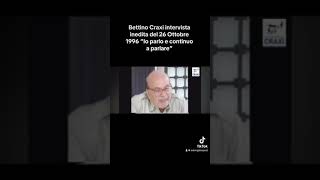 Bettino Craxi intervista inedita sul pool di Mani Pulite 1996 [upl. by Haidabej]