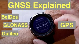 Global Navigation Satellite GNSS Options Explained for AMAZFIT STRATOS 3 Sports Fitness Smartwatch [upl. by Yseulta]