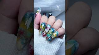 Colored marble Click the link in the bio to shop yokefellow nails nailart naildesigns [upl. by Dorrej980]