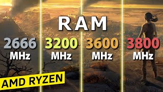 3800MHz vs 3600MHz vs 3200MHz vs 2666MHz RAM  Test in 8 Games [upl. by Arand]