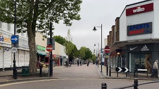 MEDWAY WALK  GILLINGHAM HIGH STREET  Train Station to Police Station [upl. by Anidnamra]